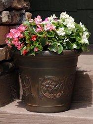 Sunnydaze Arabella Outdoor Double-Walled Flower Pot Planter