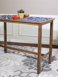 Sunnydaze Arnold 4 ft Wooden Counter-Height Dining Table - Weathered Oak
