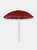 Sunnydaze Beach Umbrella W/ Tilt Function & Shaded Comfort - Red