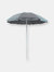 Sunnydaze Beach Umbrella W/ Tilt Function & Shaded Comfort - Grey
