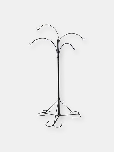 Sunnydaze Decor Sunnydaze Black Steel Hanging Basket Stand with 4 Adjustable Arms - 84 in product