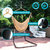 Sunnydaze Caribbean Extra-Large Hanging Hammock Chair w/ Adjustable Stand