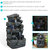 Sunnydaze Cascading Tower Contemporary Fountain with LED Lights - 32 in