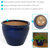 Sunnydaze Chalet High-Fired Glazed Ceramic Planter Pot