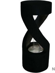 Sunnydaze Contemporary Double Helix Water Fountain with LED Lights - 31 in