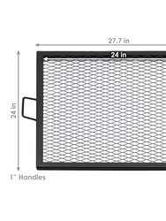 Sunnydaze Cooking Grate X Marks Heavy-Duty Steel Square Fire Pit Grill
