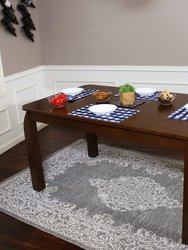 Sunnydaze Dorian 5 ft Wooden Mid-Century Modern Dining Table - Dark Walnut