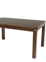 Sunnydaze Dorian 5 ft Wooden Mid-Century Modern Dining Table - Dark Walnut - Dark Brown