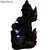 Sunnydaze Electric Fire Hydrant Gnome Water Fountain with LED Light - 16 in