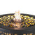 Sunnydaze Floral Pattern Cutout Indoor Tabletop Fountain - Black - 5.5" H