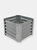 Sunnydaze Galvanized Steel Square Raised Garden Bed - Gray - 22 in - Silver