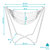 Sunnydaze Hanging Rope Hammock Chair Swing with Space-Saving Stand