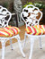 Sunnydaze Indoor/Outdoor Bistro Seat Cushions Earth Tone Stripes