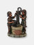 Sunnydaze Jack and Jill at Water Pump and Well Water Fountain - 24 in - Bronze