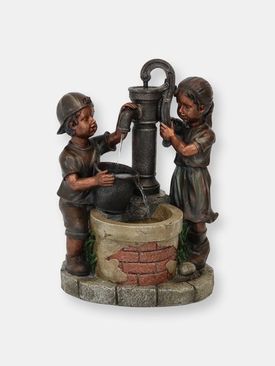 Sunnydaze Decor Sunnydaze Jack and Jill at Water Pump and Well Water Fountain - 24 in product