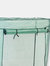 Sunnydaze Large Iron Polyethylene Cover Portable Plant Greenhouse - Green