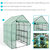 Sunnydaze Large Steel PE Cover Walk-In Greenhouse with 4 Shelves - Green