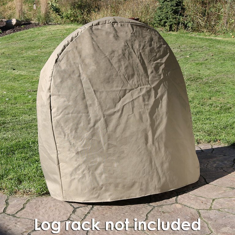 Sunnydaze Log Hoop Cover for Firewood Polyester with PVC Backing