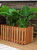 Sunnydaze Meranti Wood Decorative Picket Style Planter Box - 24 in