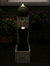 Sunnydaze Modern Artistry Outdoor Water Fountain with LED Lights - 35 in