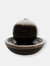 Sunnydaze Modern Orb Ceramic Indoor Water Fountain - 7 in - Dark Brown