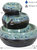 Sunnydaze Modern Textured Bowls Ceramic Indoor 3-Tier Water Fountain - 7 in