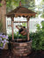 Sunnydaze Old-Fashioned Wood Wishing Well Water Fountain with Liner - 48 in