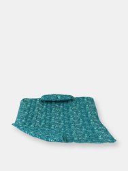 Sunnydaze Outdoor Polyester Hammock Pad and Pillow Set - Cool Blue Tropics - Cyan