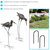 Sunnydaze Patina Crane Set of 2 Outdoor Metal Garden Statues - 29.5 in