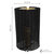 Sunnydaze Plastic Wicker Cylinder Water Fountain with LED Lights