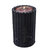 Sunnydaze Plastic Wicker Cylinder Water Fountain with LED Lights - Black