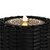 Sunnydaze Plastic Wicker Cylinder Water Fountain with LED Lights