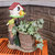 Sunnydaze Polyresin Bird House Planter Statue With Solar Lighted Birds