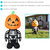 Sunnydaze Pumpkin Head Skeleton Halloween Inflatable Yard Decoration - 4 ft
