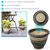 Sunnydaze Purlieu Ceramic Planter (Set Of 2) 12"- Shoreline