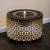 Sunnydaze Repeating Squares Cylinder Iron Water Fountain with LED Lights