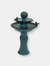 Sunnydaze Resting Birds Ceramic Outdoor 2-Tier Water Fountain - Blue
