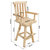 Sunnydaze Rustic Bar Stool - Log Cabin Style - Unfinished Wood Construction - 4'