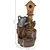 Sunnydaze Rustic Birdhouse and Garden Watering Can Water Fountain - 31 in