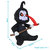 Sunnydaze Skeleton Grim Reaper Halloween Inflatable Yard Decoration - 5 ft