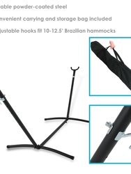 Sunnydaze Space-Saving Brazilian Hammock Stand w/Case - 400-lb. Capacity