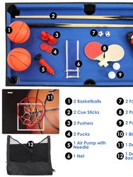 Sunnydaze Sport Collage 5-In-1 Multi-Game Table