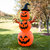 Sunnydaze Stacked Jack-O-Lantern Scarecrow 7-Foot Halloween Inflatable