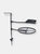 Sunnydaze Steel Fire Pit Cooking Grill Swivel Set with Stand/Ground Stake - Black