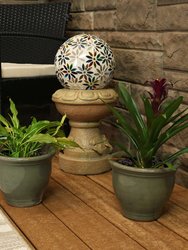Sunnydaze Studio Glazed Ceramic Planter - Set of 2 - 11-Inch