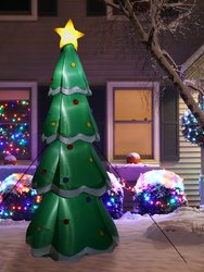 Sunnydaze Towering Green Christmas Tree Inflatable Yard Decoration - 9.5 ft