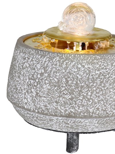 Sunnydaze Decor Sunnydaze Tranquil Sands Polystone Indoor Fountain with Glass Ball - 6" H product