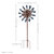 Sunnydaze Whirling Petals Powder-Coated Iron Wind Spinner - 48"H