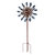 Sunnydaze Whirling Petals Powder-Coated Iron Wind Spinner - 48"H - Blue