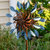 Sunnydaze Whirling Petals Powder-Coated Iron Wind Spinner - 48"H